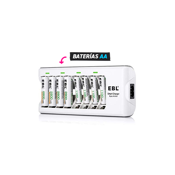 baterias recargables AA